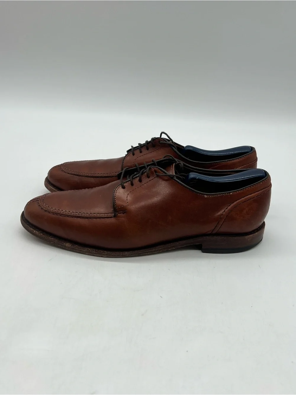 Allen Edmonds LaSalle Men’s Sz 8.5D Brown Leather Split Toe Derby Oxford Shoes.